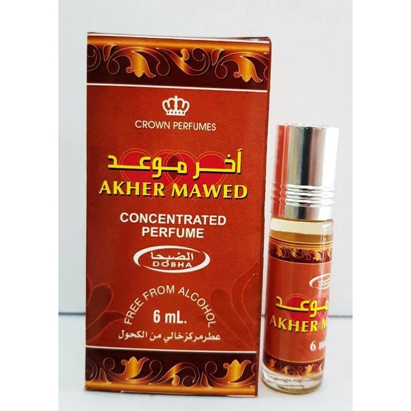 AKHER MAWED Parfum DOBHA Kemasan 6ml Minyak Wangi Roll On Non Alkohol