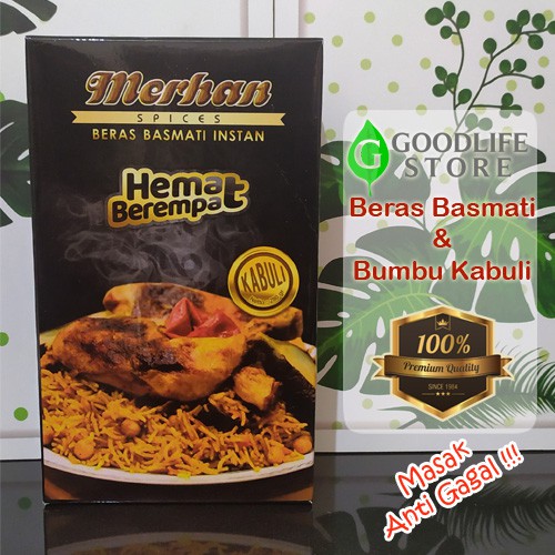 

Beras Basmati Instan Bumbu Kabuli Merhan Basmati Rice Kemasan Hemat 280 gr