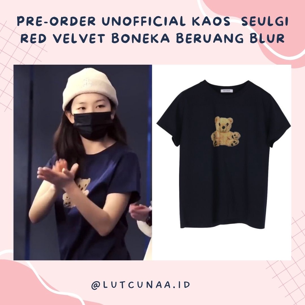 Pre-Order Unofficial KAOS Seulgi red velvet BONEKA beruang BLUR