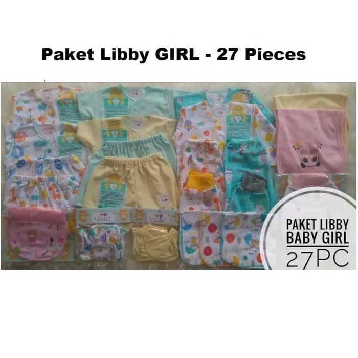 Paket Libby Baby Newborn -27pc - Paket Lahiran Bayi Libby - Paket Perlengkapan Melahirkan Bayi Libby