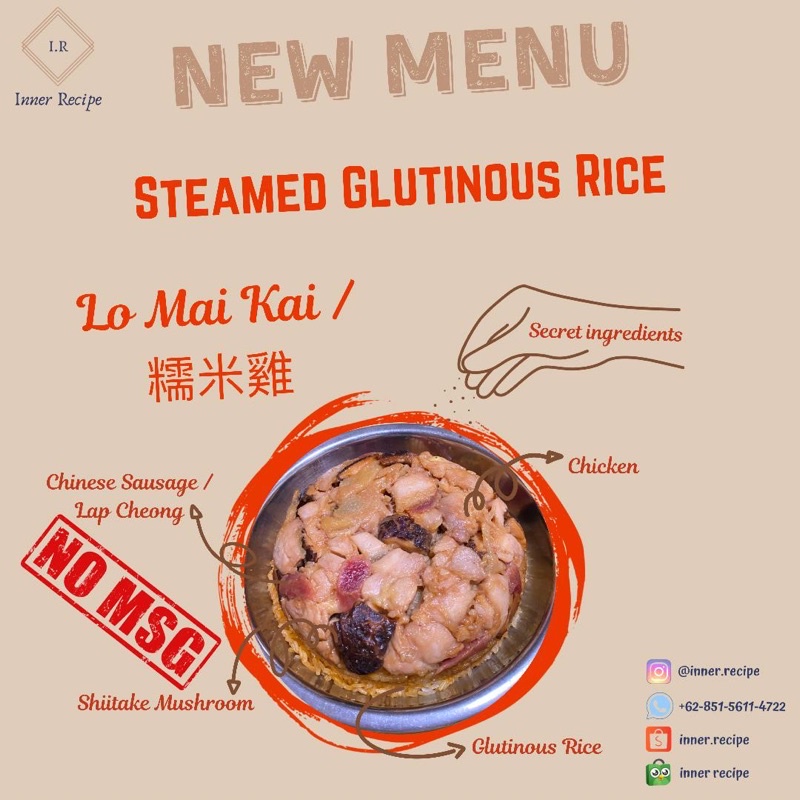 

(NON HALAL) lo mai kai glutinous rice chicken nasi ketan pulut ayam