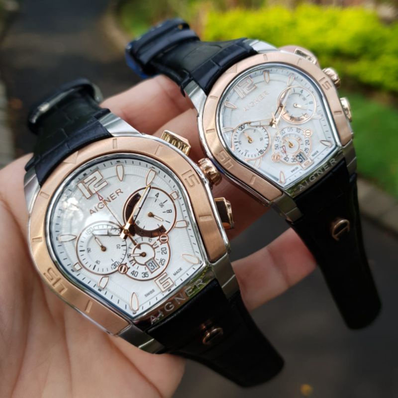 JAM TANGAN AIGNER PALEARMO COUPLE STRAP LEATHER ORIGINAL HARGA PER ITEM