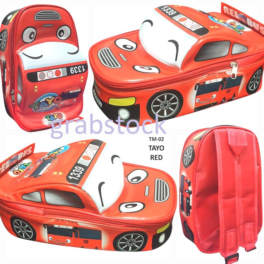 Ransel Anak Bentuk Mobil Bahan Anti Air