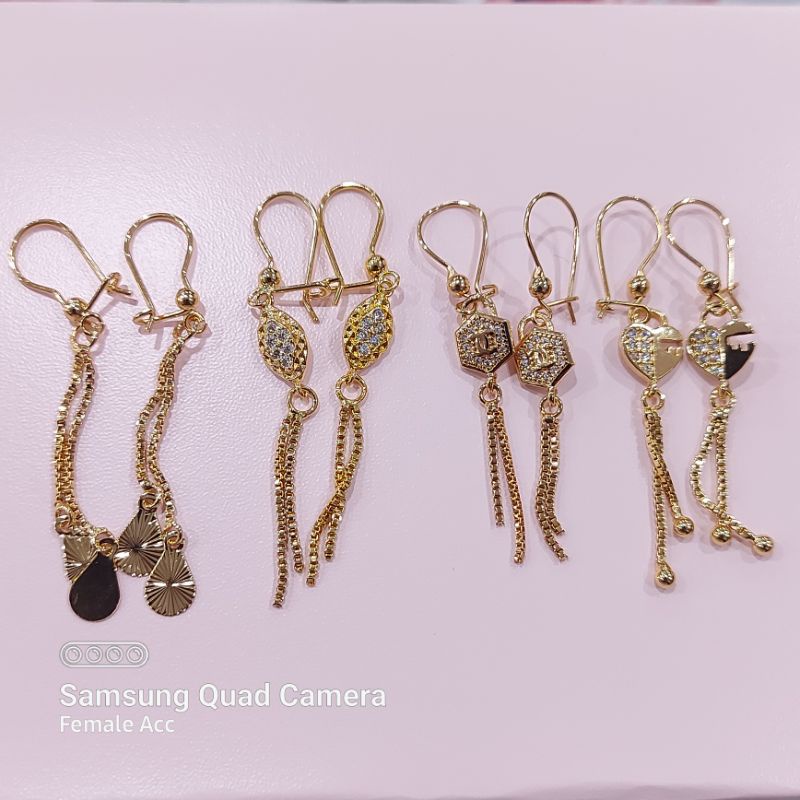 Anting xuping motif panjang