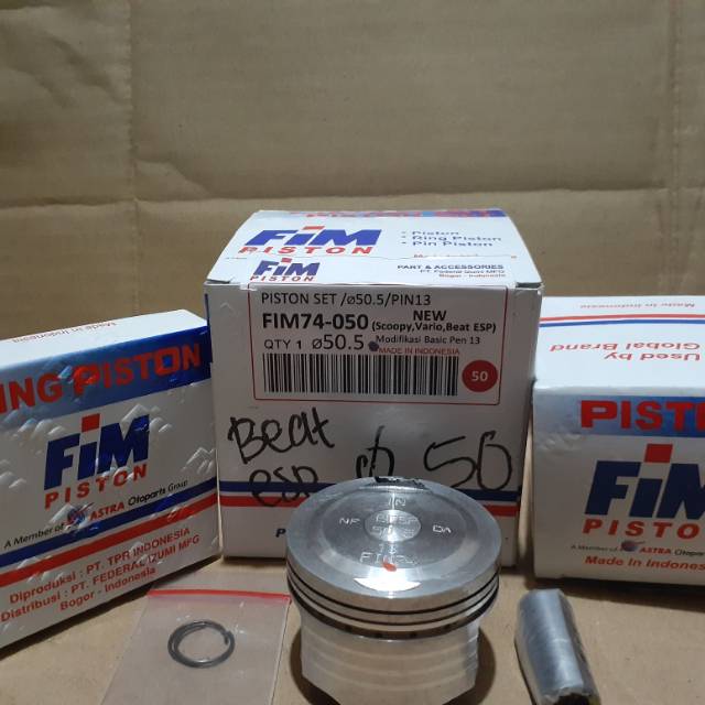 Piston kit beat street. beat esp oversize 50 FIM