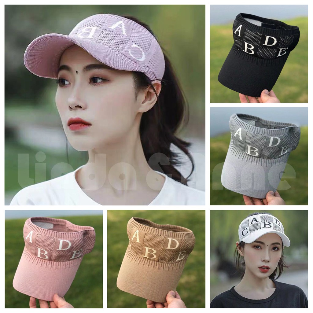 Topi Baseball Ponytail Topi Korea fashion Pria Wanita Rajut Baseball Visor Adjustable