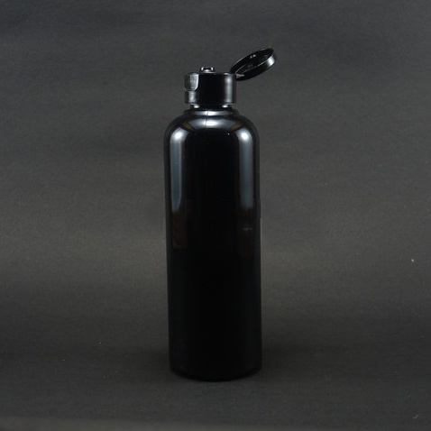 BABEE - BOTOL PLASTIK 250ML HITAM FLIPTOP / BOTOL FLIPTOP 250 ML HITAM / BOTOL WADAH ISI ULANG