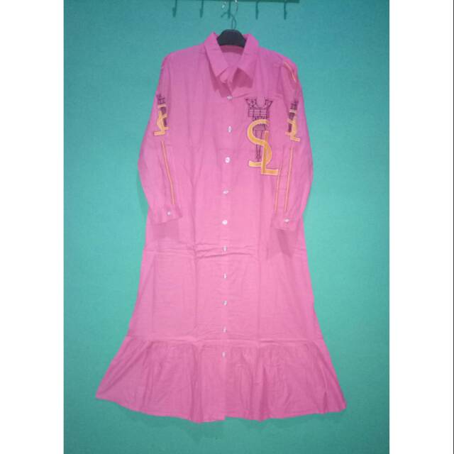 MAXI DRESS KATUN BORDIR IMPORT