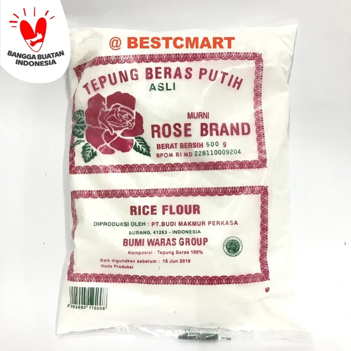 

Ketan-Beras-Tepung- Rose Brand Tepung Beras Putih / Rice Flour 500 Gr -Tepung-Beras-Ketan.