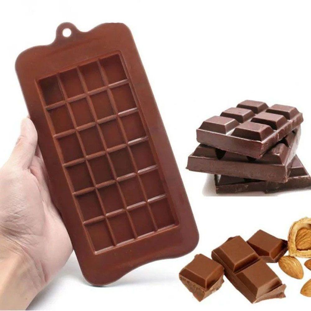 [Elegan] Alat Baking Silikon Persegi Cetakan Coklat Pastry Candy Maker Sugar Bar Blok Ice Tray