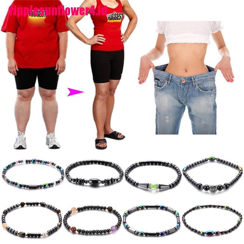 Gelang Kaki Manik-Manik Hitam Magnetik Untuk Terapi Kesehatan