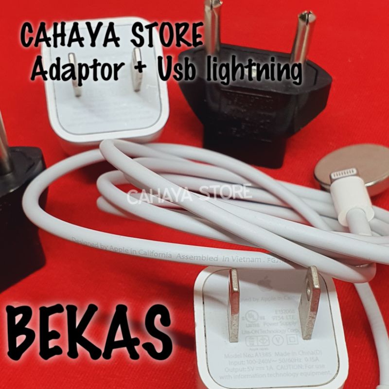 Charger IP00hen Versi Plat Internasional Second Bawaan Handphone Original
