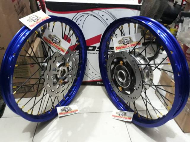 Sepaket Velg Ninja r Ninja rr Velg Rossi 185 215 250 17 sama piringan cakram dan breket