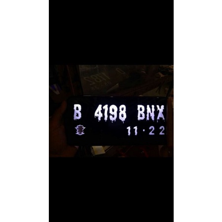 plat nomor motor lampu ( satuan)