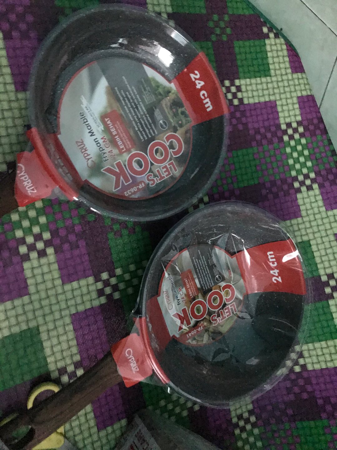 Fry Wok 24cm & Fry Pan 22cm Cypruz Marble