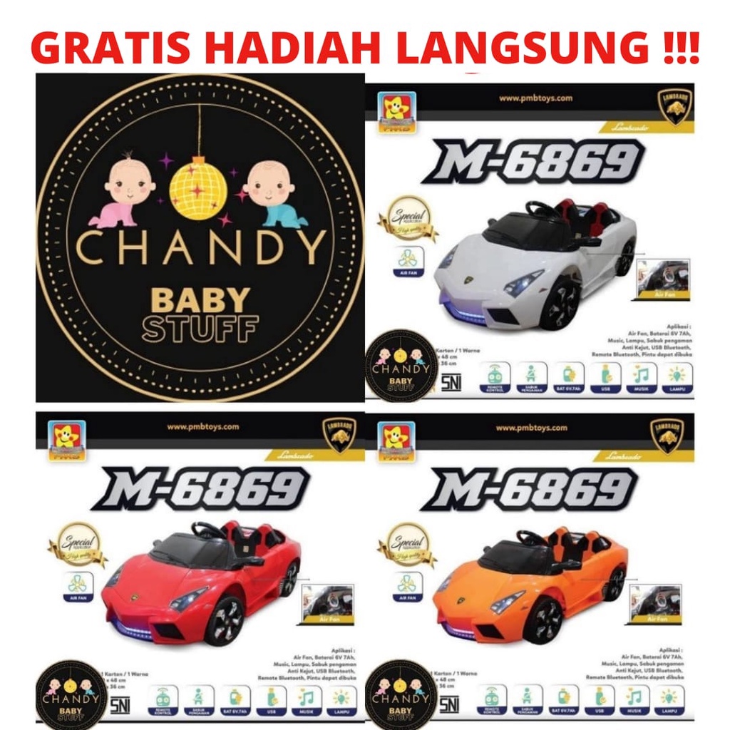 MOBIL AKI MAINAN ANAK M-6869 - GRATIS HADIAH LANGSUNG