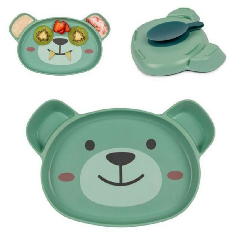 Tum Tum Eco Dippy Face Baby Plate