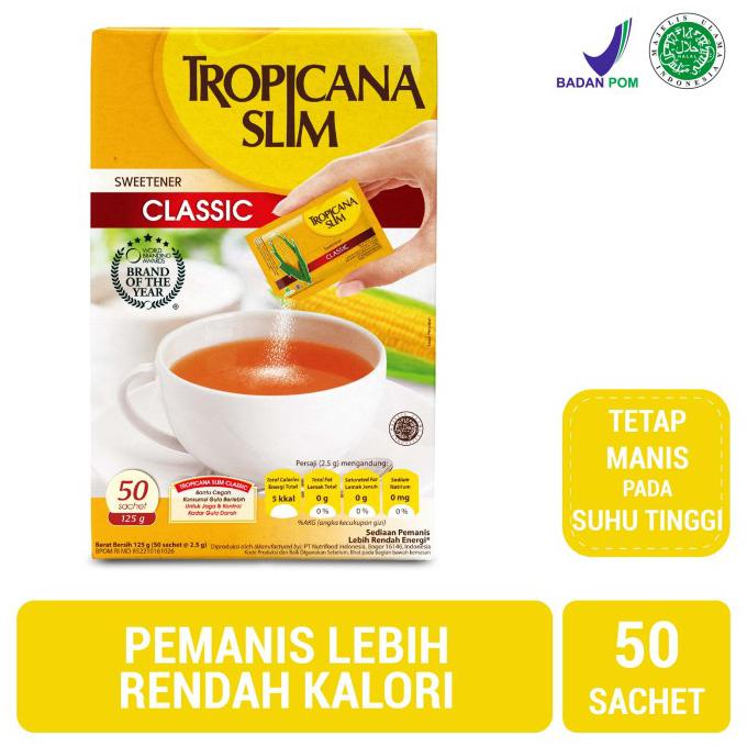 

Cuci Gudang Awal Tahun Tropicana Slim Sweetener Classic (50 Sachet) Promo Awal tahun