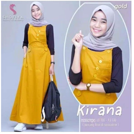 SET OVERAL KEKINIAN KIRANA SET OVERALL MOSCRAFE (No Inner) Terbaru Wanita 2021