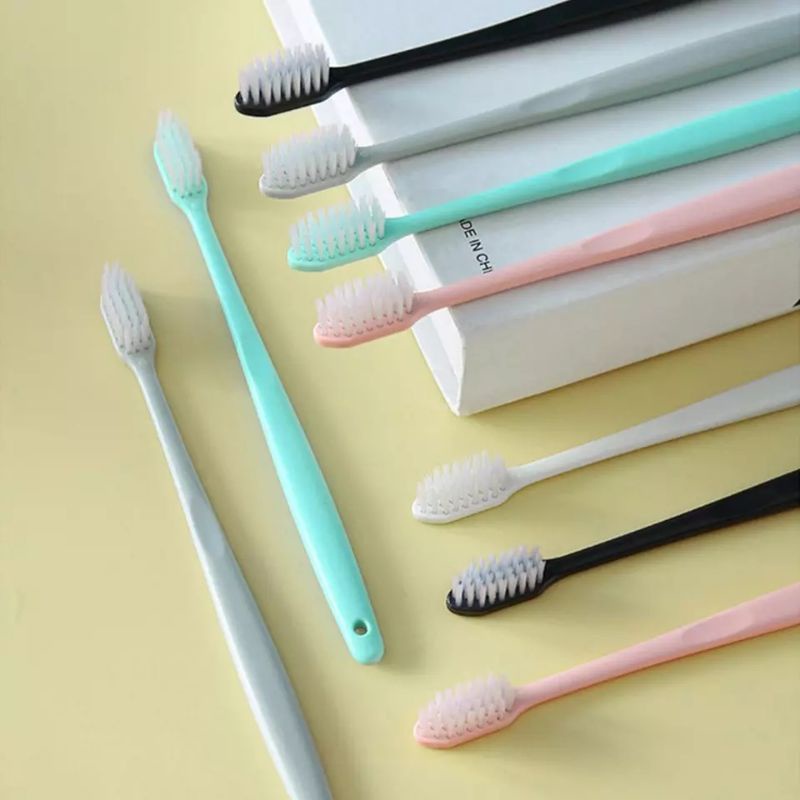 10PCS !!! Sikat Gigi Sikat Gigi Dewasa 1 Set / Toothbrush Double Care Sensitive Soft-Sweet Bee / Sikat Gigi Medium Import