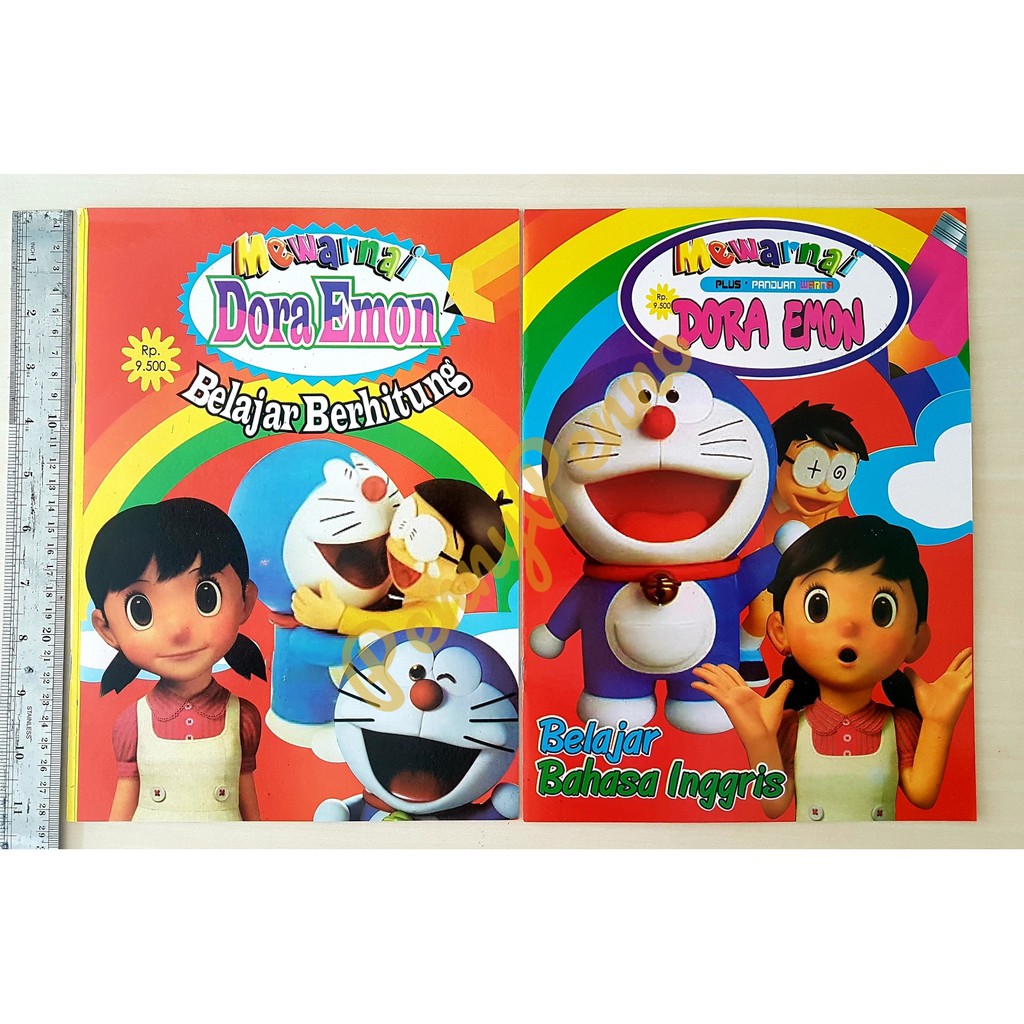 Buku Mewarnai Doraemon Uk 28 5cm X 21cm Shopee Indonesia