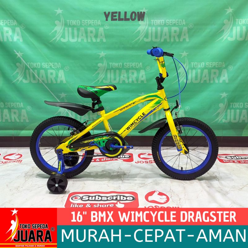 SEPEDA ANAK BMX WIMCYCLE DRAGSTER 16 INCH