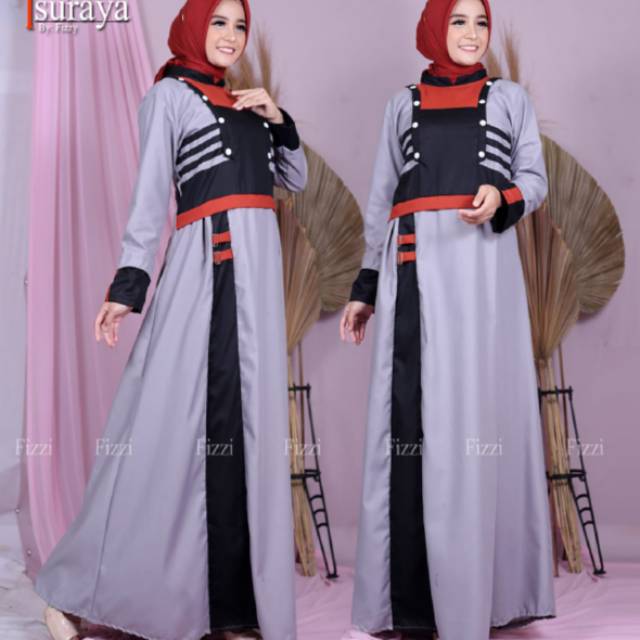 (READY STOK)Gamis Fizzi ori Eliyah// katun toyobo ori//Katun toyobo