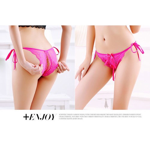 Sexy G String transparan Open Thong Celana Dalam Wanita C055