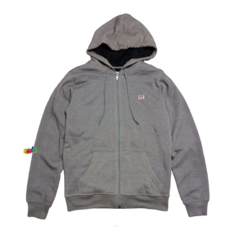 Levis jacket Hoodie block logo Zip grey original