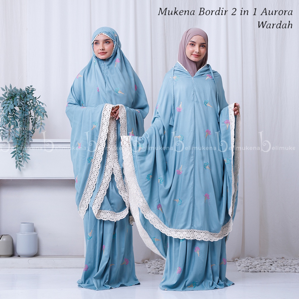 Mukena Dewasa Rayon Bordir 2in1 Aurora