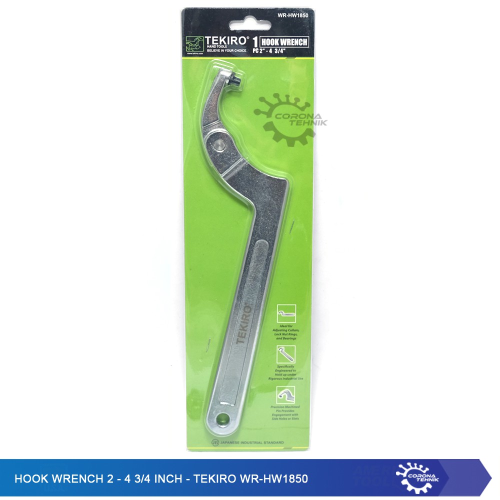 Tekiro Hook Wrench 2 - 4 3/4 Inch - WR-HW1850