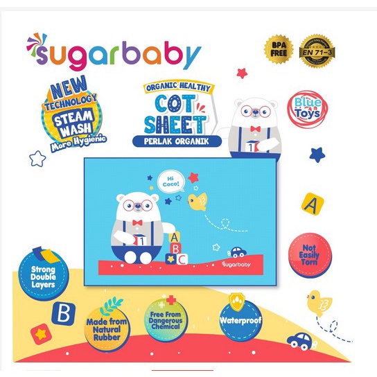 Perlak Karet Bayi Sugar Baby / Perlak Bayi ALAS Ompol Sugar Baby