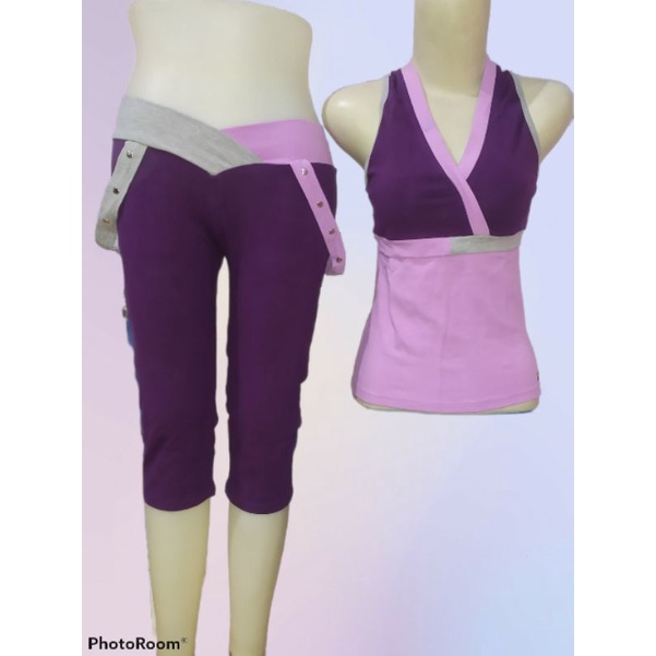 Set Senam Olahraga Zumba Fitnes Baju Wanita full katun bahan premium berkwalitas produk original