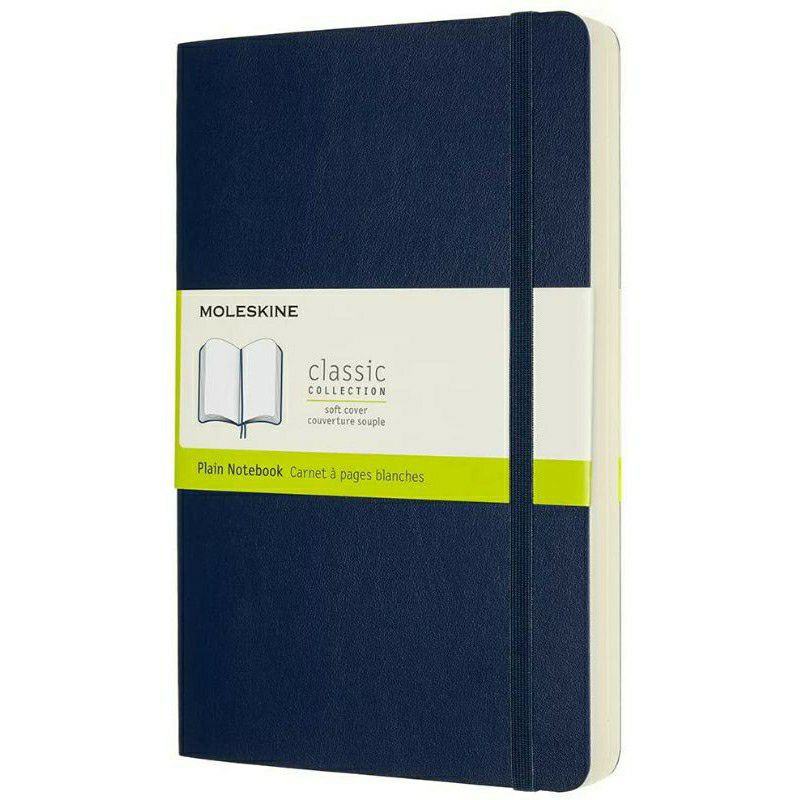 

Moleskine Plain Notebook Saphire Blue Soft Cover Defect
