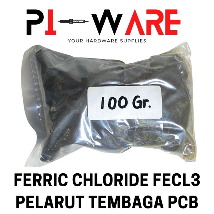 Pelarut PCB Etching Feri klorida FeCl3 FECL Untuk Cetak PCB Isi 100gr