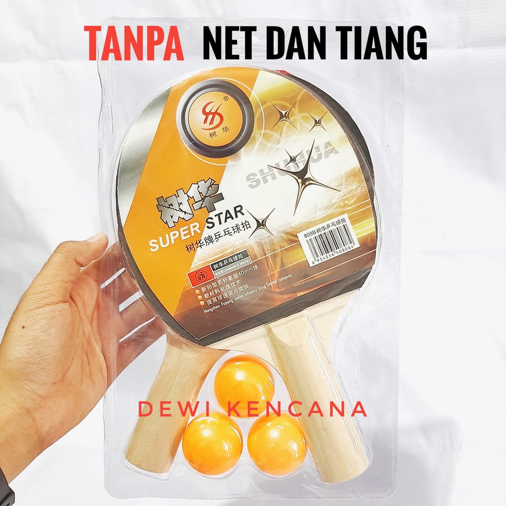 Set Bed Pingpong Tenis Meja + Bola Pingpong