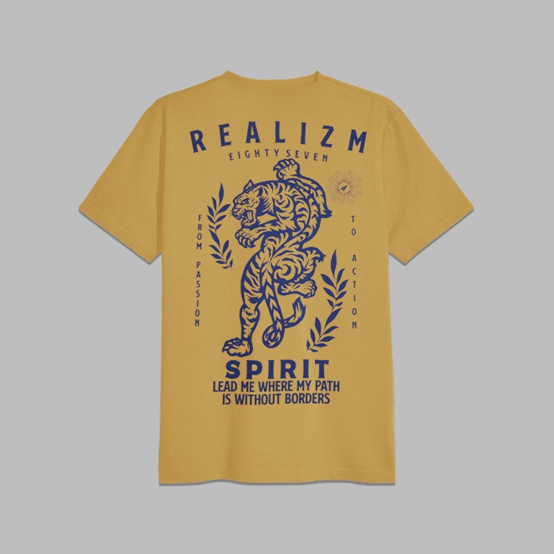 Realizm87 Kaos TIGER KUBUS T-Shirt Yellow