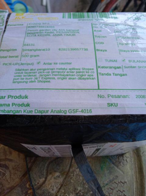 Timbangan Kue Dapur Analog Gsf-4016