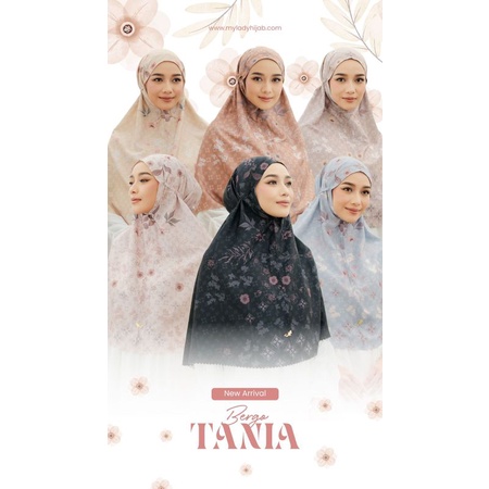 Jilbab Bergo Tania Zohara Printed My lady Hijab Instan Mylady ORI Premium Motif