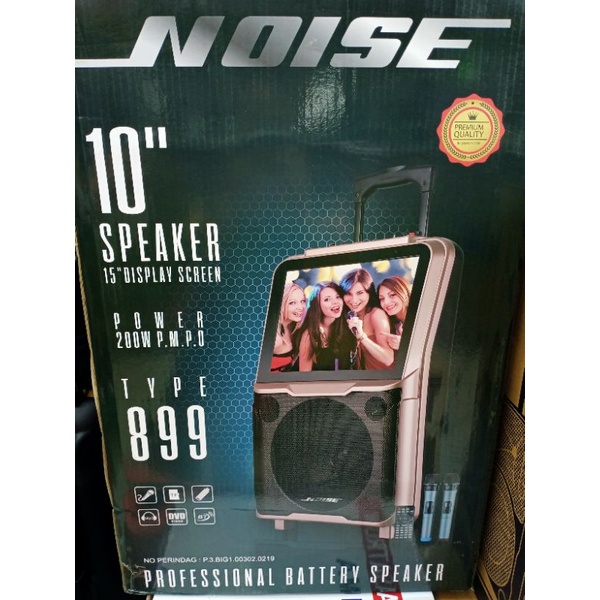 speaker portable NOISE 899 10inch display screen /Layar 15inch