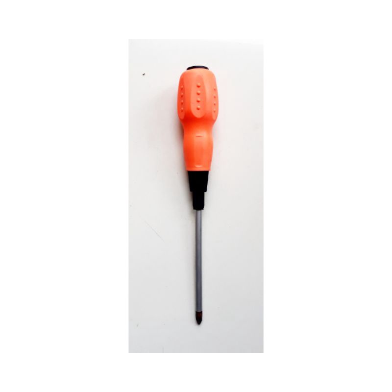 Obeng gagang karet 4inch plus dan minus Obeng gagang karet magnet plus dan minus