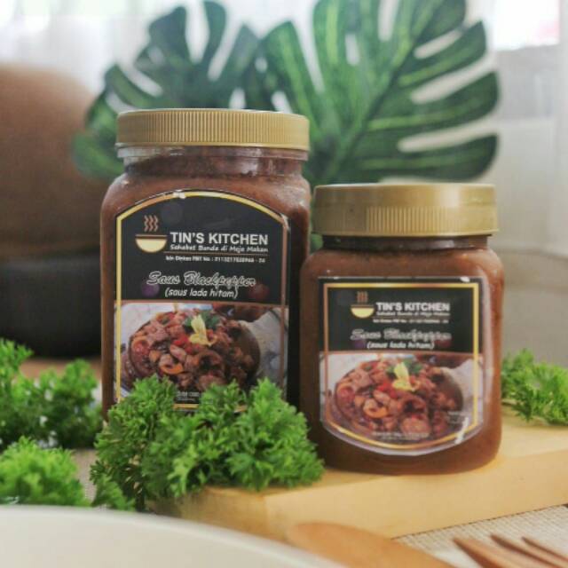 

TIN'S KITCHEN SAUS BLACKPEPPER LADA HITAM BUMBU MASAK INSTANT PRAKTIS LEZAT HALAL NON MSG