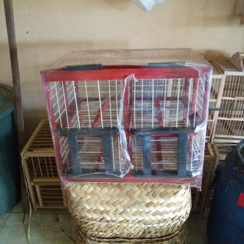Dongdang kandang merpati fiber 4 pintu murah