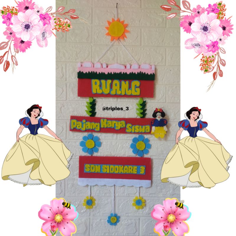 RUANG PAJANG KARYA SISWA /dekorasi sekolah/dekorasi perpustakaan/hiasan dinding sekolah