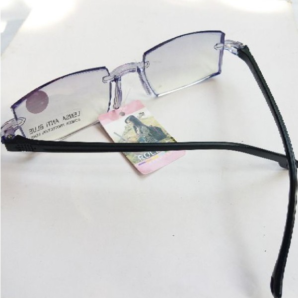 Kacamata Minus -0.75 sd -4.00 AntiBlue Pria Wanita TC227 + BOX