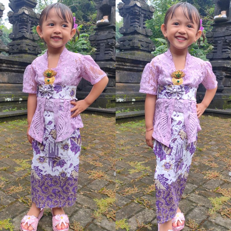 Set Kebaya Kamen Obi anak/pakaian adat bali anak