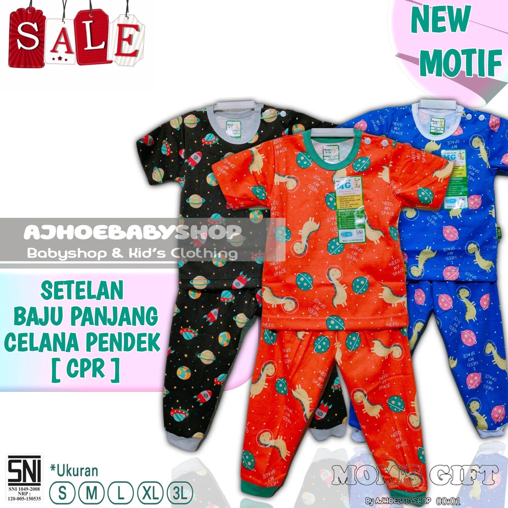 MOM'S GIFT KATUN ASLI 100 % Setelan Baju Pendek Celana Panjang SETELAN  MOM'S GIFT mirror velvet art 258