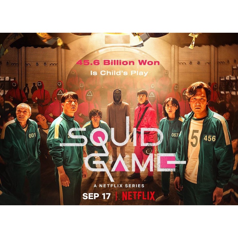Jaket Squid Game/Baju Hoodie Jumper Pemain Squid Game M-XXL Bisa Custom Nomor
