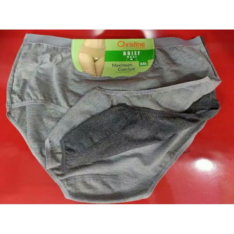 Celana Dalam Christine Mix Abu/Celana Dalam Wanita Isi 3