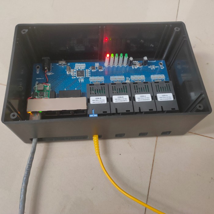 Spesial - Odp Box Media Converter Fiber Optic 4Fo 4Lan 4Sc4E